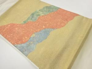 本金箔道長取り模様名古屋帯